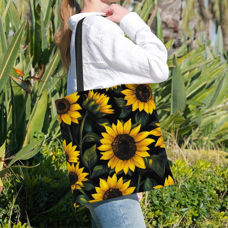 ANNA QUEEN Cat Tote Bag Shoulder Bag Handle Bag for Gym Yoga Picnic Beach Kitchen Reusable - Image 3